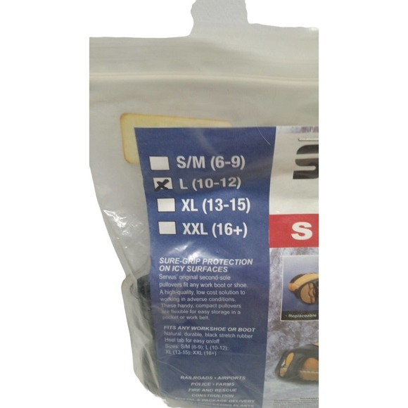 Servus By Honeywell‎ Sure Grip Studs: [1 PAIR] L (10-12) - Picture 3 of 9